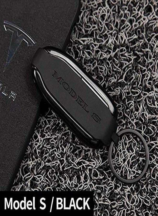 Tesla Gear Silicon Key Fob Cover Keychain Replacement for Tesla Model S (Black) - Image 2