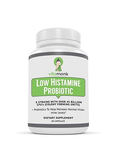 Low Histamine Probiotics Fight Histamine Intolerance And Support Balanced Gut Health Histamine Free Probiotic For Those Seeking Health Improvements With Histamine Control 60 Capsules