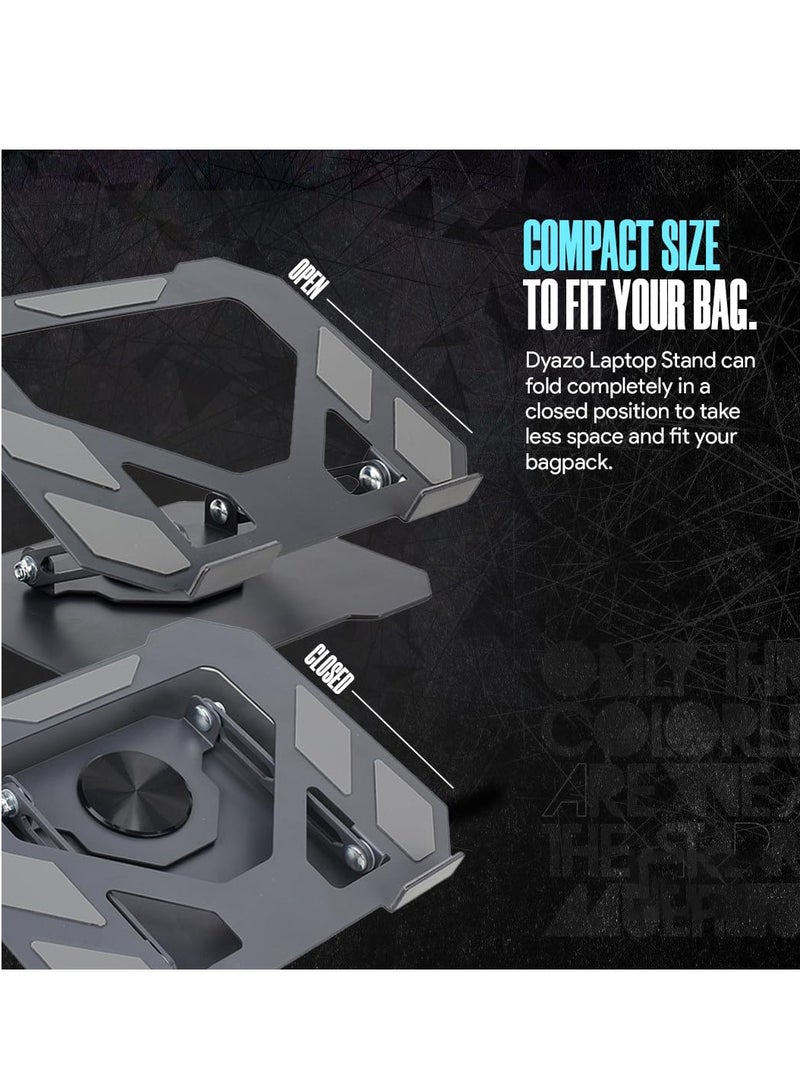 High-quality metal Laptop and Tablet stand with a stable base and adjustable design , 360° rotation and flexible height , Durable material supports all tablets for a comfortable and safe user experience in the office or home Multicolor  - Image 3