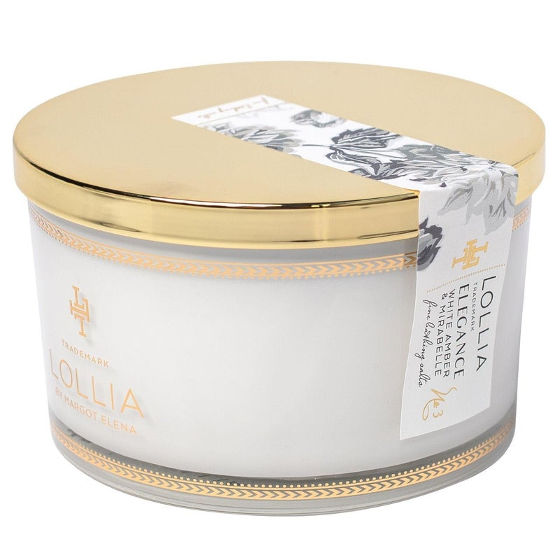 Lollia Elegance Fine Bath Salts, 20 oz. â€“ White Amber & Mirabelle Luxury Bath Essential for Women - Image 1