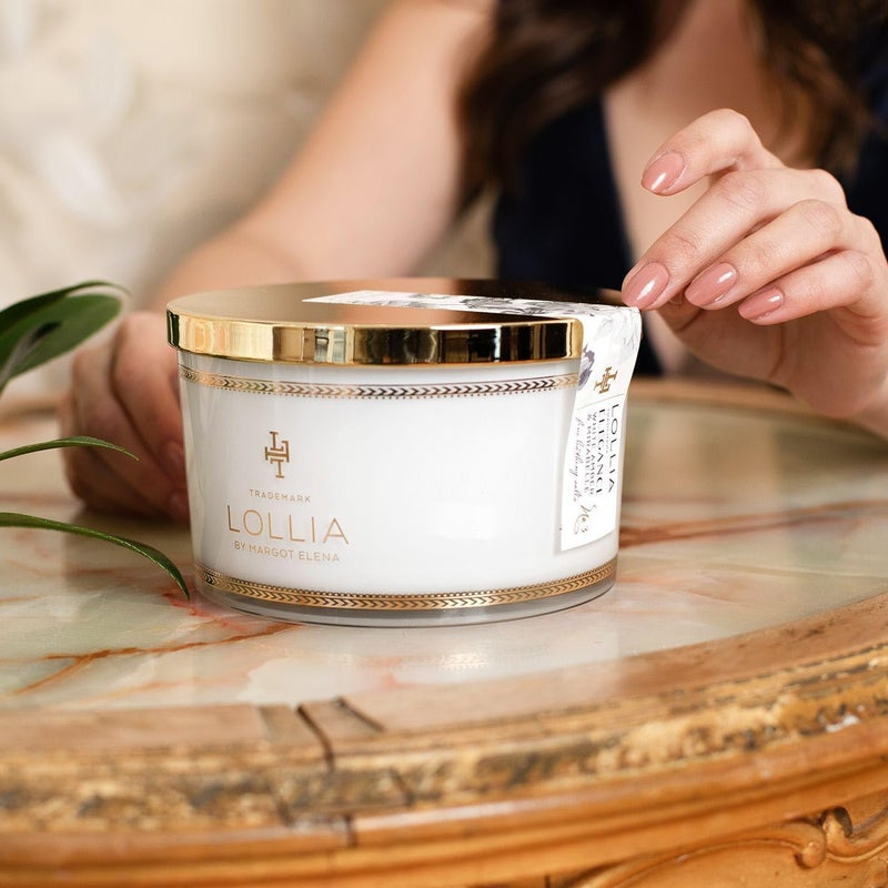 Lollia Elegance Fine Bath Salts, 20 oz. â€“ White Amber & Mirabelle Luxury Bath Essential for Women - Image 5