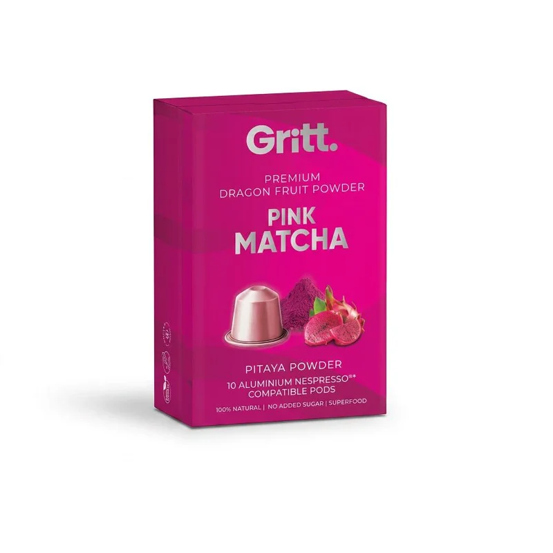 Gritt  Gritt Pink Matcha (Pitaya Powder) - 10 Pods  | Best Price UAE