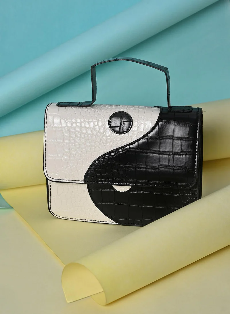 Haute Sauce Yin Yang Black & White Mini Bag