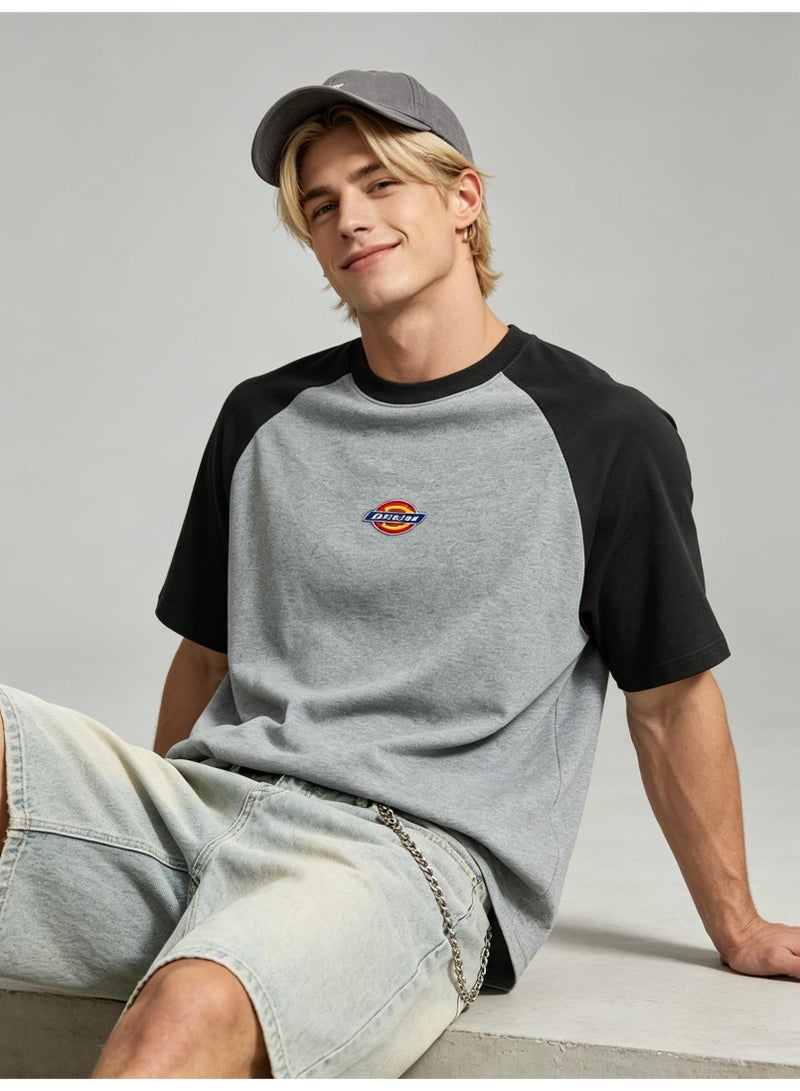 Dickies Loose short-sleeved T-shirts for men and women with shoulder inserts in summer with contrast stitching. - Image 1