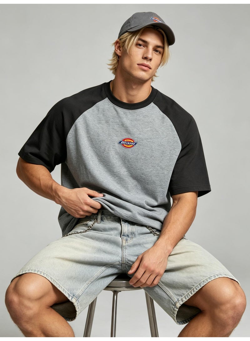 Dickies Loose short-sleeved T-shirts for men and women with shoulder inserts in summer with contrast stitching. - Image 2