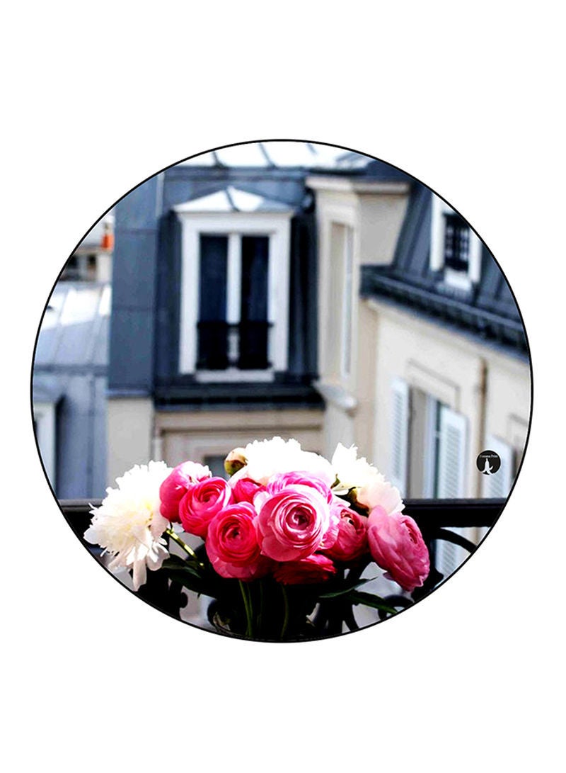Flowers Printed Mouse Pad  Multicolour