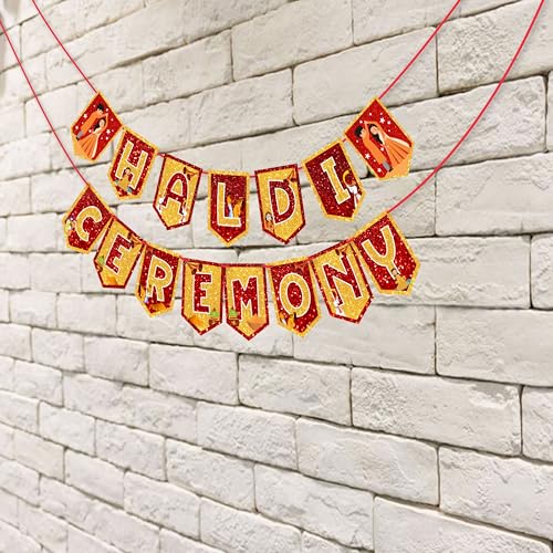 Wobbox Haldi Banner for Bride, Haldi Ceremony Banner, Haldi Decoration Items For Marriage-FP2184 - Image 4