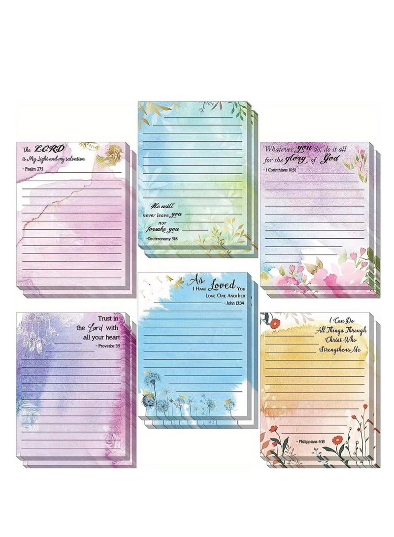 عام 6 قطعة من الزهور موضوع مذكرة مذكرة زهرة قائمة المهام 4x5 بوصة زهرة دفاتر الملاحظات هدية لاصق مكتب المنزل المدرسة الطرف اللوازم هدية عيد ميلاد ، 6 أنماط - Image 1