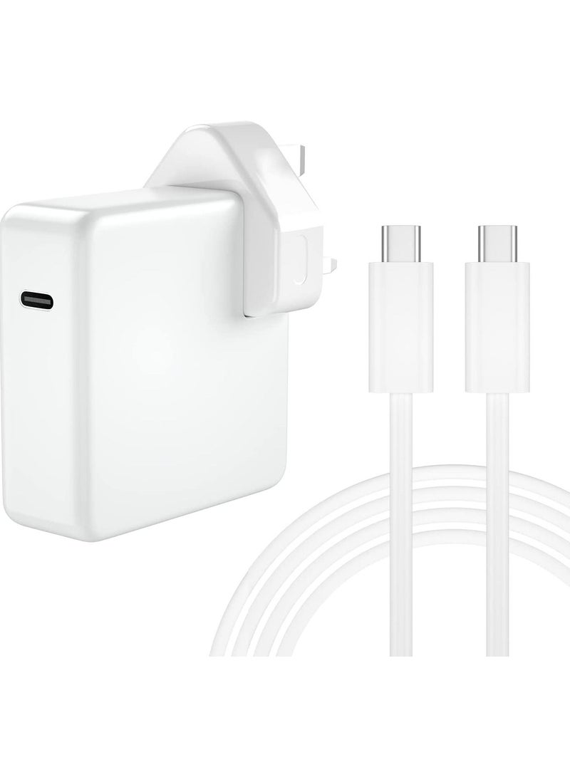 Mac book Pro Charger Mac Fast Charger 87W USB C Charger Power Adapter for MacBook Pro/Air 13 Inch 12 Inch Included USB-C to USB-C Charge Cable - Image 1