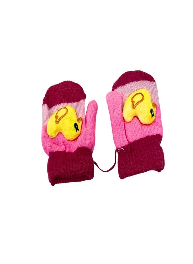 ZOVUTA Baby Boys & Grl's Winter Warm Woolen Hand Gloves Multicolor (Pack of 4) - Image 3