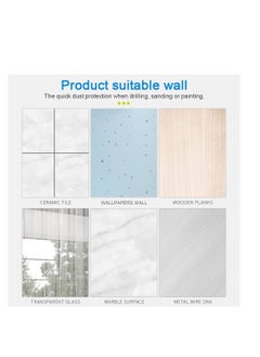 Y&D 6 Rolls Plastic Drop Cloth Sheeting with Masking Tape,Waterproof Protective Film,Prevent Dust Paint for Car,Furniture,Carpet,Floor (110 cm x 20m)  - Image 2