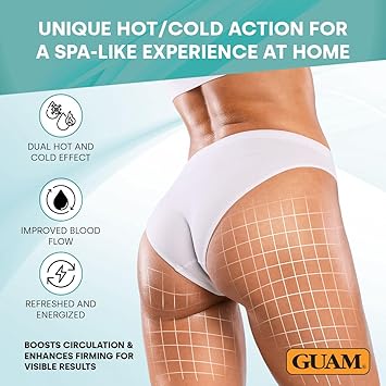 GUAM FangoGel Anti Cellulite Cream with Hot Cold Action 200ml NoRinse Lipo Active Mud Gel Antioxidant Cellulite Remover Tightening Skin Firming Cream for Slim Sculpted Legs - Image 3