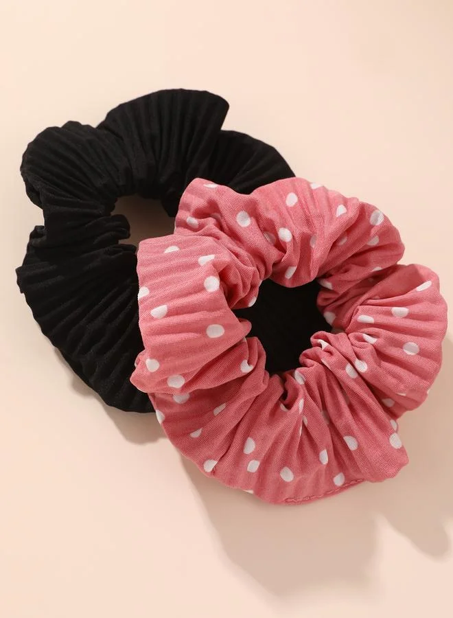 Take Two Take Two Set of 2 - Textured Scrunchies