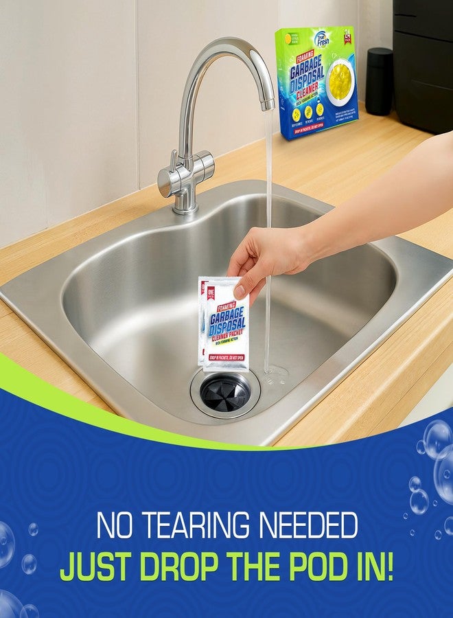 True Fresh Garbage Disposal Cleaner Powder Drop-in Sink Packets 24-Pack - Deep Cleaning & Descaling for Kitchen Sinks, Removes Odor-Causing Residue, Septic Safe, Easy-to-Use Formula - Image 2