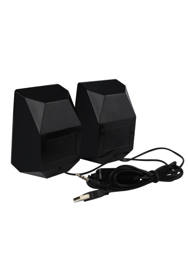 Kisonli S-555 Speakers Audio System Sound Professional Cable Usb Speaker with 2 Horns - Image 3