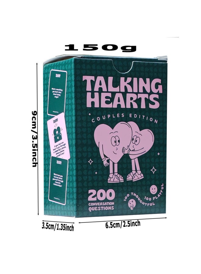 Full English Version Excited & Exhausted Couple Lover Drinking English Table Game Card-Color:TalkingHearts Talk With Heart  - Image 1