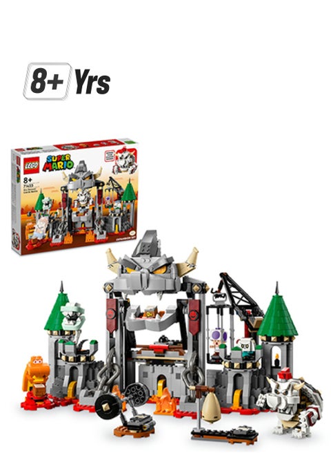 Super Mario Dry Bowser Castle Battle Expansion Set 71423 Building Toy Set Featuring 5 Brick-Built Characters; Gift Playset For Kids Aged 8 And Over (1,321 Pieces)