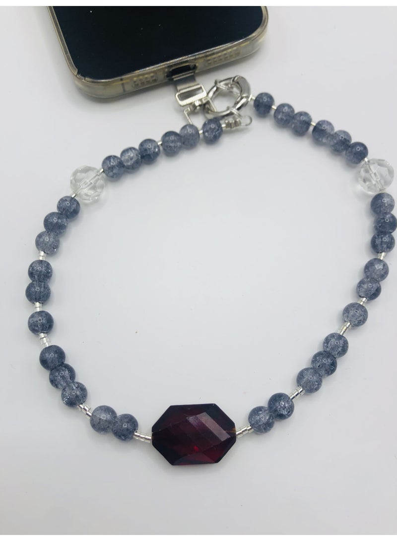 Handmade Premium Crystal Phone Strap-Regal - Image 4