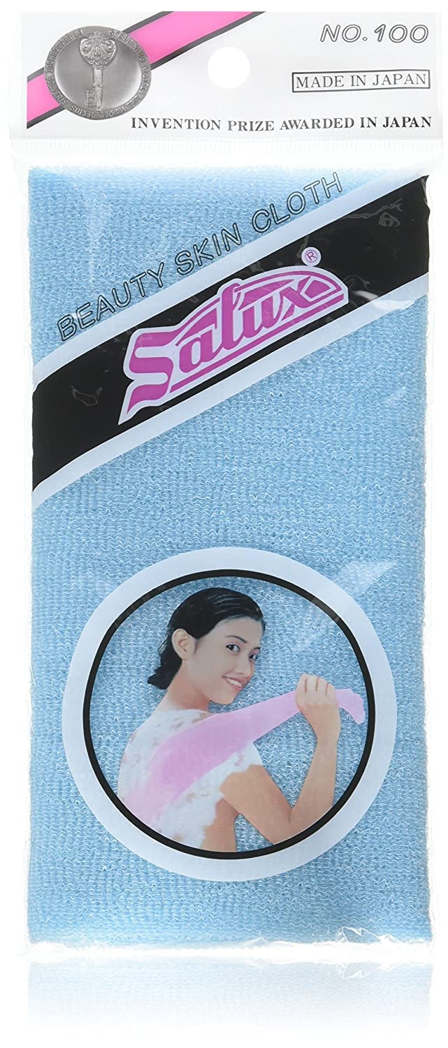 Salux Nylon Japanese Beauty Skin Bath Wash Clothtowel 3 Blue