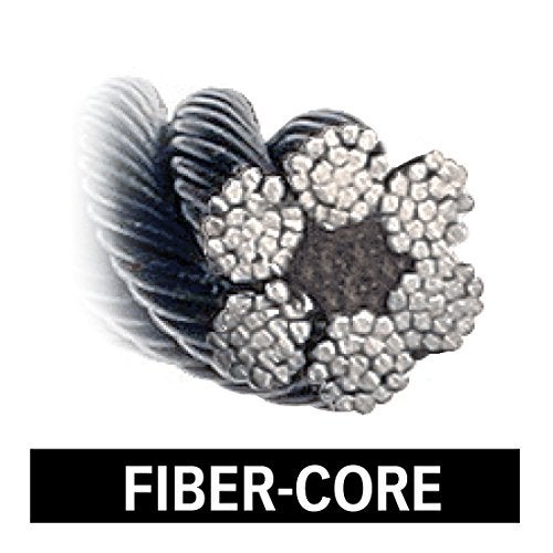 VULCAN Winch Cable - Swivel Hook and Eye - Fiber Core Extension - 3/8 Inch x 100 Foot - - 12,000 Pound Minimum Breaking Strength - Image 2