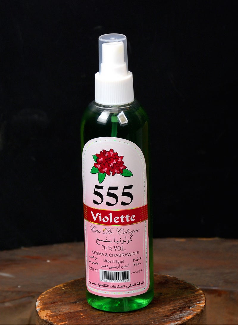 555 Cologne Violet 240 ml Atomizer  Offer 1+1 gift
