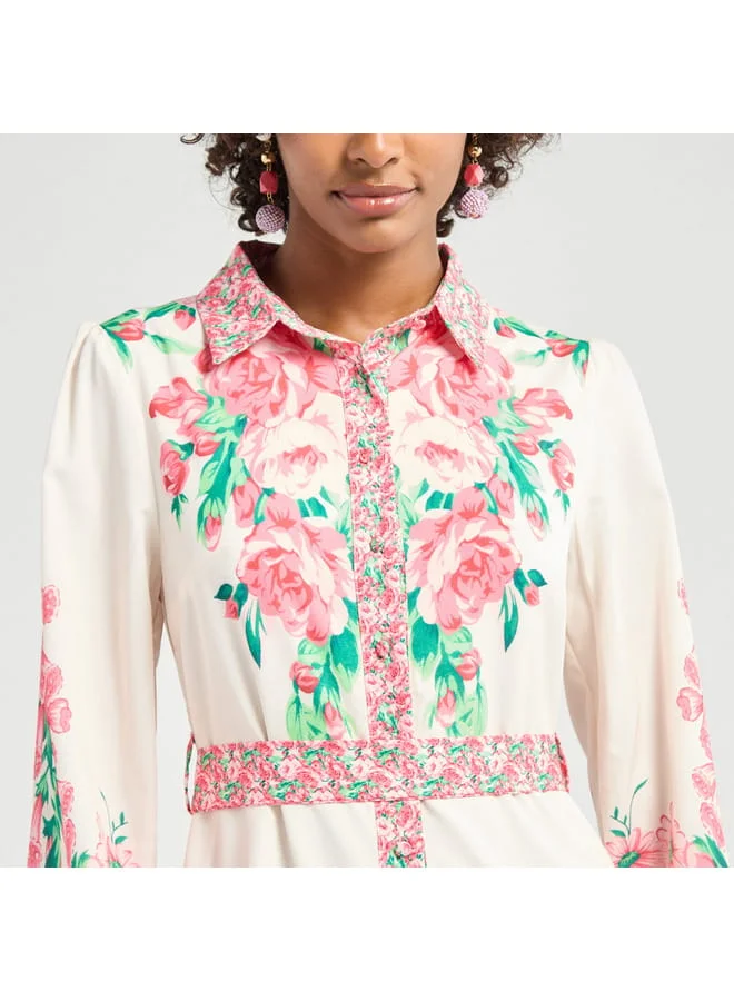 Splash FAV Floral Belted Dress