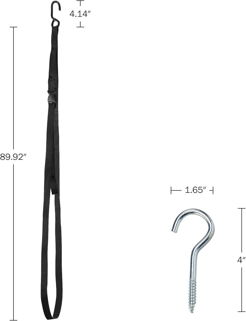 RAD Sportz Single Kayak Rack - 55lb Capacity Wall or Ceiling Storage Straps for Surfboards, Paddleboards, SUP, or Canoe - Adjustable Kayak Hanger by - Image 2