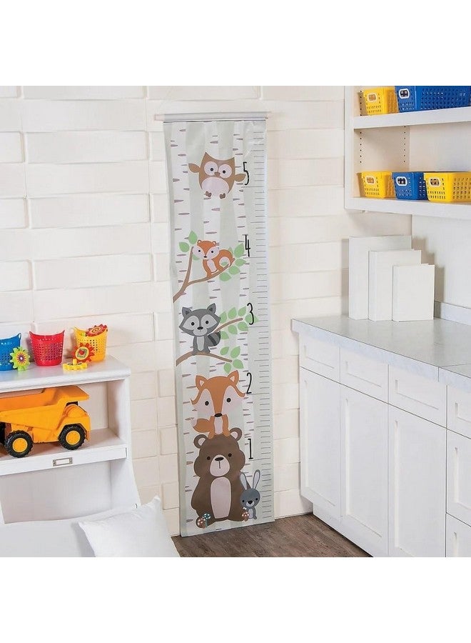 Fun Express Woodland Animal Growth Chart - Kids Room Wall Decor - Colorful Animal Design for Tracking Growth - Educational & Interactive - Perfect for Nursery or Playroom - 1 Piece - 36" x 10" - Image 2