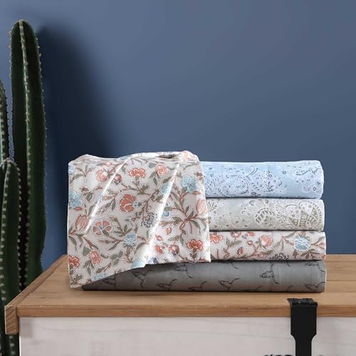 Wrangler - King Size Sheet Set, Ultra-Soft & Wrinkle-Resistant Bedding for Year Round Comfort, Deep Pockets, Bed Sheets with Matching Fitted Sheet & Pillowcases (Prairieland Paisley Green) - Image 3