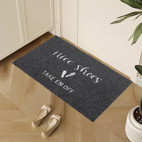 MTOUOCK مات مرحبًا MTOUOCK 17 × 30 غير قابل للانزلاق مرحبًا مضحك لمدخل المنزل