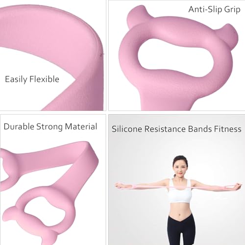 HACER Silicone Yoga Pull Rope Chest Expander Silicone Resistance Bands Fitness Elastic Stretch Body Construction for Slimming - Image 5
