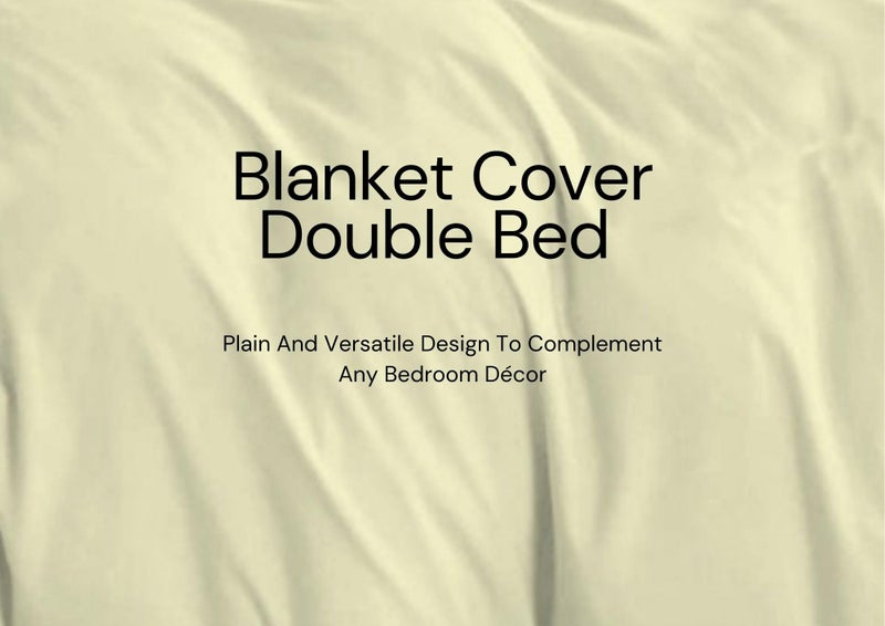 TIB Glace Cotton Plain Duvet Cover King Size | Blanket Cover Double Bed | Quilt Cover Double Bed with Zipper 140 GSM, 90x100, Pastel Green - Image 2