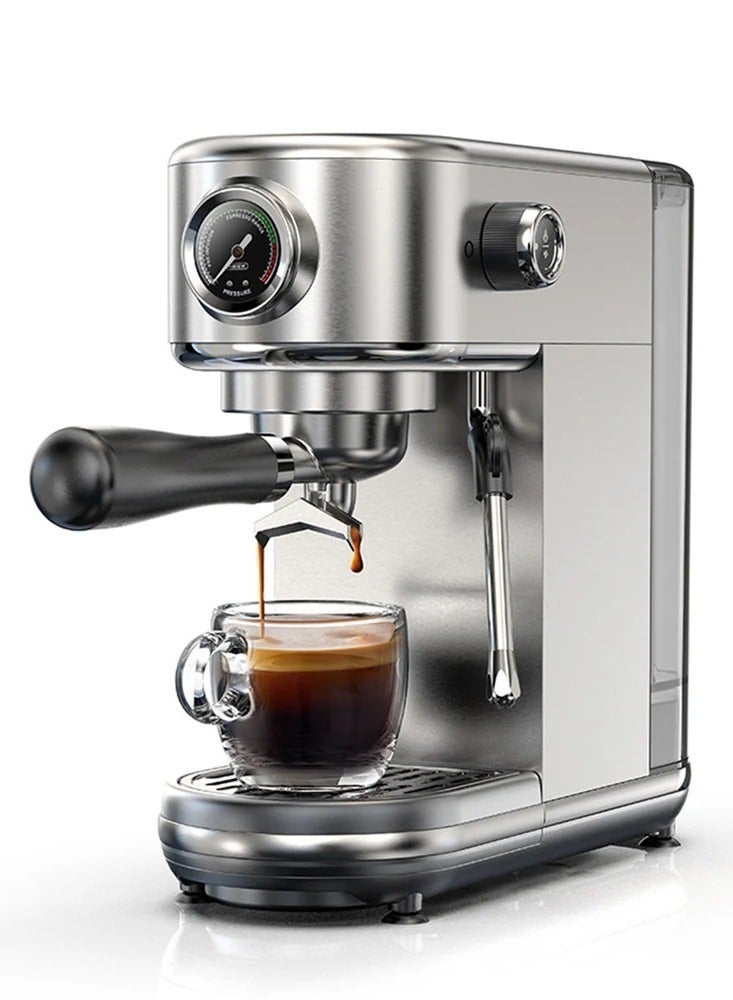 هيبرو آلة صنع الإسبريسو HiBREW H10B بقوة 20 بار - ماكينة قهوة احترافية مزودة بخافق حليب، ونظام تسخين مزدوج، وتحكم قابل للبرمجة في الجرعات - Image 1