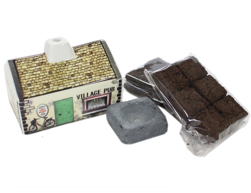 The Gifted Hand Irish Pub Turf Peat Incense Burner Set by The Gifted Hand - Image 1