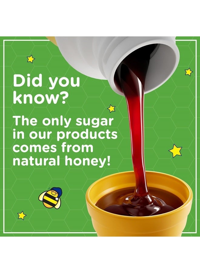 Zarbee's Kids Cough + Mucus Nighttime for Children 2-6 with Dark Honey, Ivy Leaf, Zinc & Elderberry, 1 Pediatrician Recommended, Drug & Alcohol-Free, Mixed Berry Flavor, 4FL Oz - Image 5