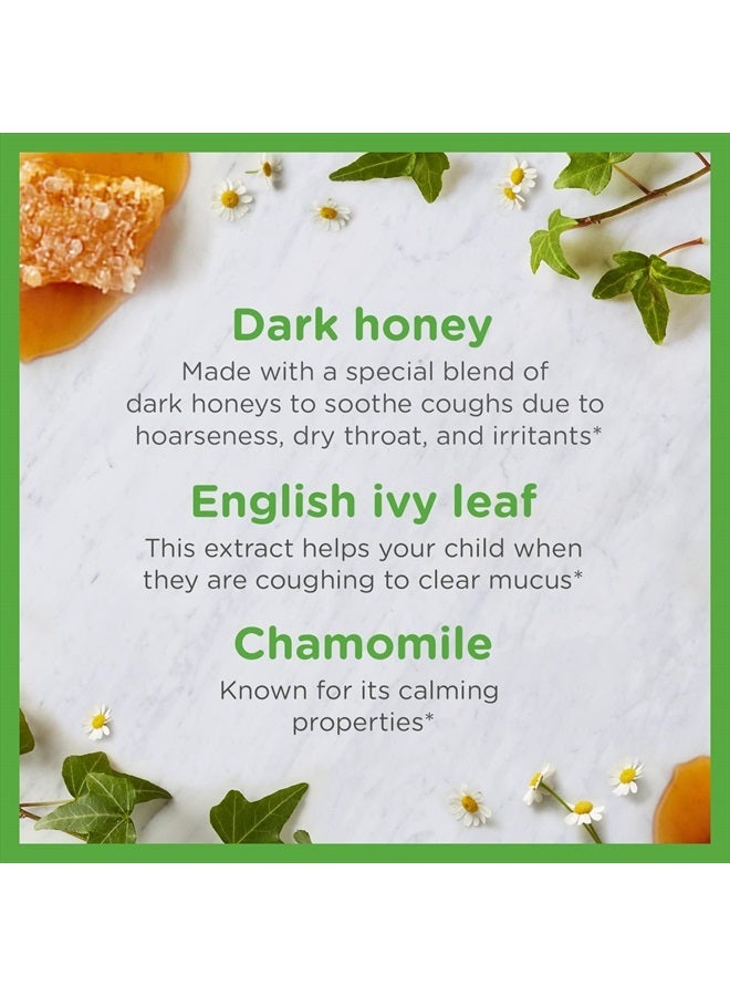 Zarbee's Kids Cough + Mucus Nighttime for Children 2-6 with Dark Honey, Ivy Leaf, Zinc & Elderberry, 1 Pediatrician Recommended, Drug & Alcohol-Free, Mixed Berry Flavor, 4FL Oz - Image 4