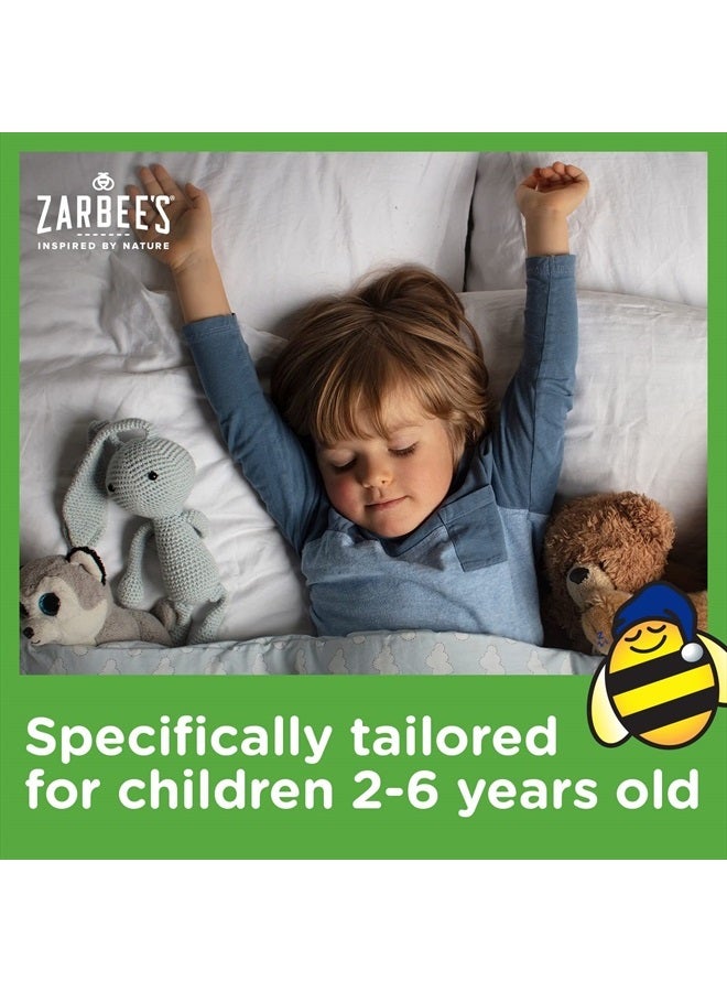 Zarbee's Kids Cough + Mucus Nighttime for Children 2-6 with Dark Honey, Ivy Leaf, Zinc & Elderberry, 1 Pediatrician Recommended, Drug & Alcohol-Free, Mixed Berry Flavor, 4FL Oz - Image 3