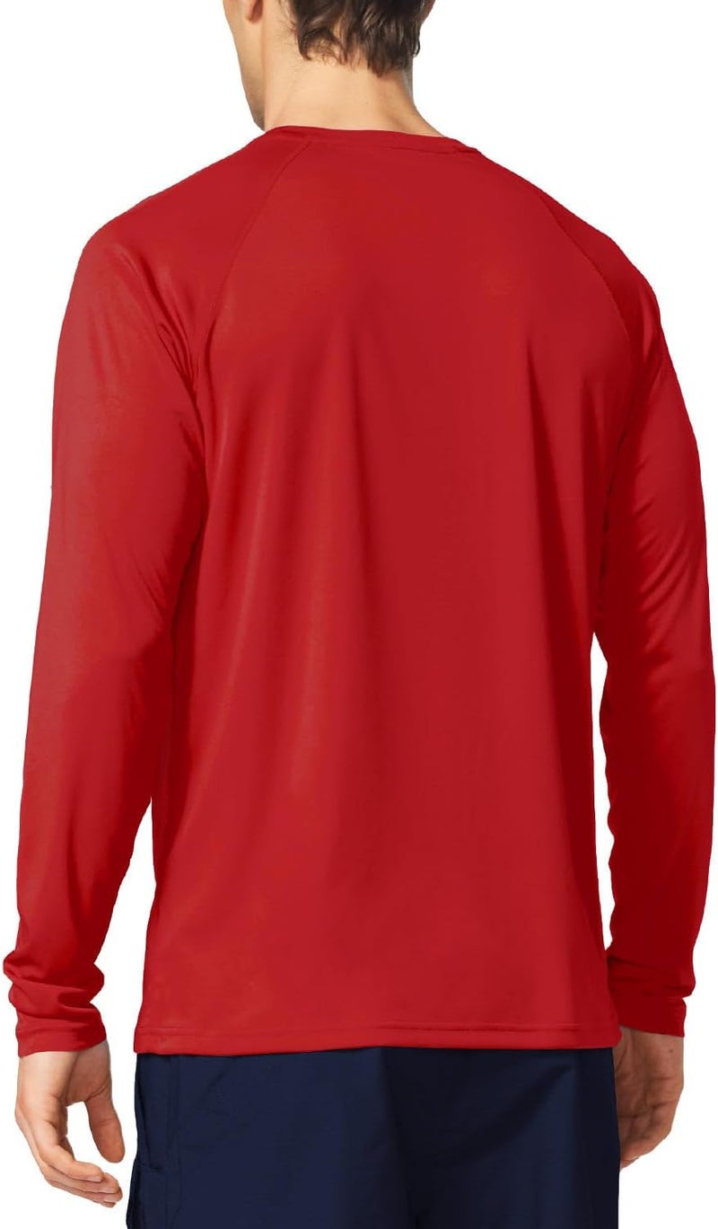 Baleaf Men's Sun Protection Shirts UV SPF UPF 50+ Long Sleeve Rash Guard Fishing Running Quick Dry Lightweight - Image 2