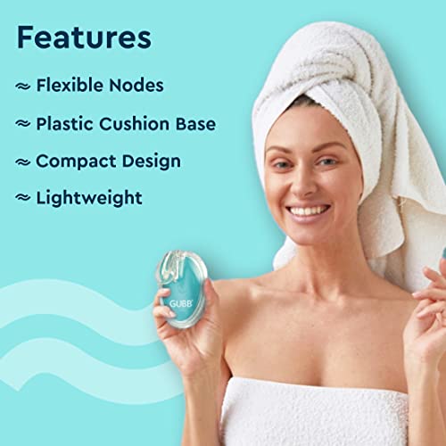 GUBB Manual Clean Care Silicone Head Body Scalp Massage Brush, Hair Washing Comb Shower Brush, Bath Washing Silicone Shampoo Spa Care Tool, for Body Washing Hair Massager Brush - Pink Pack of 2 - Image 2