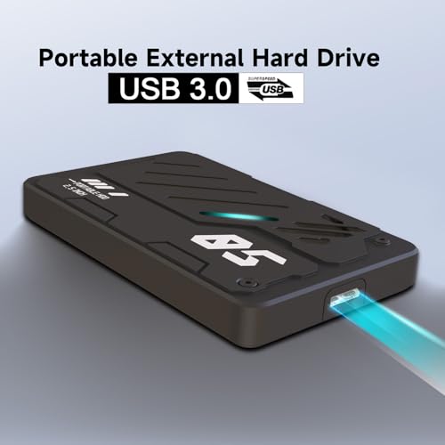 Tianken Ultra Slim Portable External Hard Drive USB 3.0 HDD Storage for PC, Laptop, Mac, Xbox one, PS4, PS5 (1TB) - Image 3