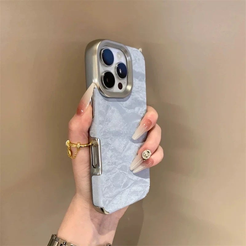 iPhone 11 Cover Leather Scratch Resistant Protective , for , Gray Texture , for Travel - Image 1