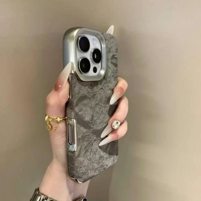 iPhone 11 Cover Leather Scratch Resistant Protective , for , Gray Texture , for Travel - Image 5