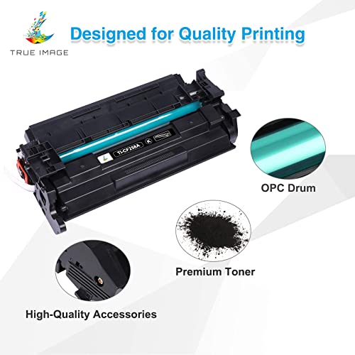TRUE IMAGE Compatible Toner Cartridge Replacement for CF258 for HP Laserjet Pro M404n M404dn M404dw MFP M428fdn M428dw M304 M404 M428 Printer Toner (Black, 2-Pack) - Image 4