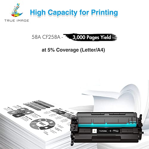 TRUE IMAGE Compatible Toner Cartridge Replacement for CF258 for HP Laserjet Pro M404n M404dn M404dw MFP M428fdn M428dw M304 M404 M428 Printer Toner (Black, 2-Pack) - Image 3