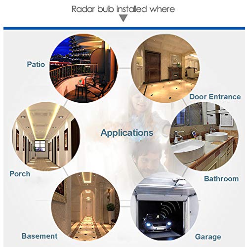 LPHUMEX Motion Sensor Light Socket, PIR Motion E26 Screw Bulb Adapter, Adjustable Auto On/Off Night Light Control, Garage Light, for Basement, Pantry Room, Storage Room, Garage Light - Image 5