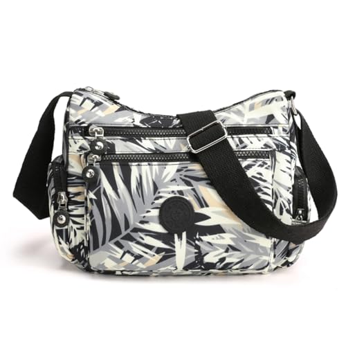 Hiflyer Crossbody Bags for Women Trendy, Crossover Bags for Women Cross Over Purse for Woman, Over Shoulder Purse Crossbody for Women (Tropical plant) - Image 1