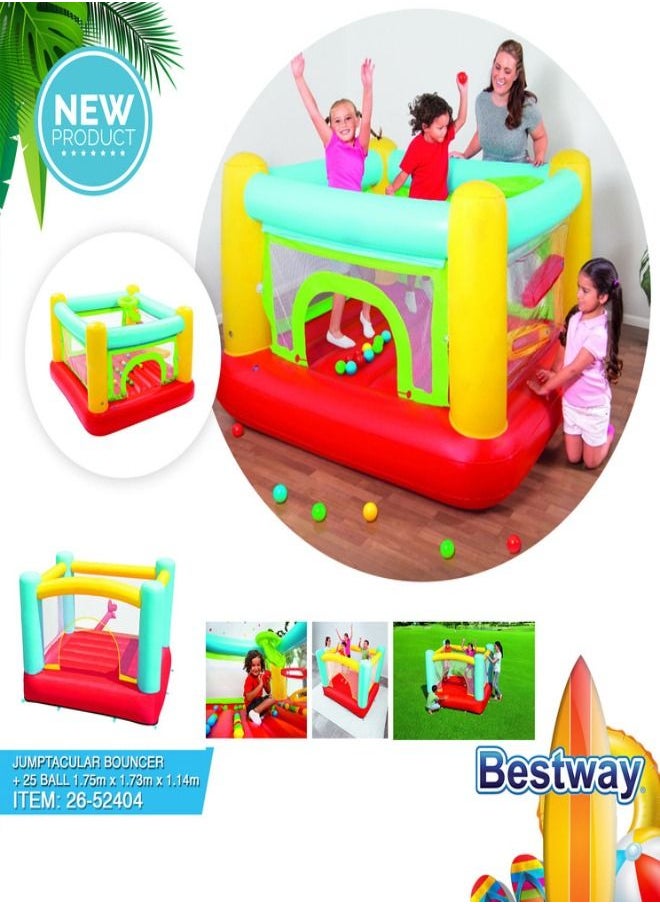 Bestway Bestway Jumptacular Bouncer + 25 Ball 1.75M X 1.73M X 1.14M 26-52404  - Image 2