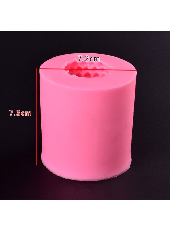 3D Pinecone Shaped Fondant Silicone Mould Pink 8 x 5.8centimeter - Image 4