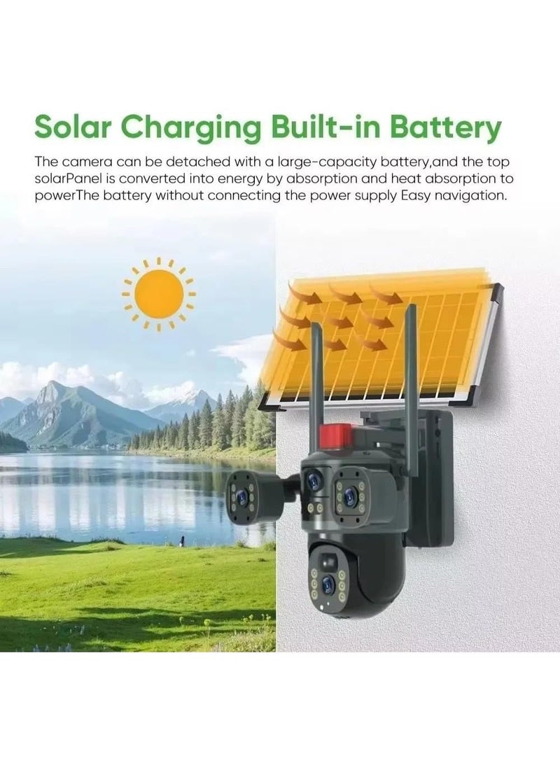 BlueFire VC15-4G Solar Security Camera Outdoor Wireless | Dual-Lens 4G & WiFi Surveillance Camera with Full Color Night Vision, Smart Motion Detection, Weatherproof Home & Farm CCTV System - Image 4