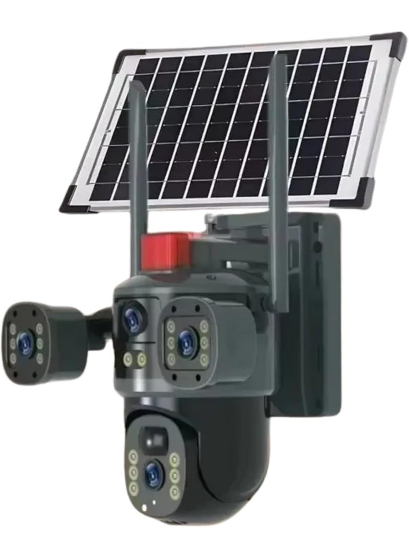 BlueFire VC15-4G Solar Security Camera Outdoor Wireless | Dual-Lens 4G & WiFi Surveillance Camera with Full Color Night Vision, Smart Motion Detection, Weatherproof Home & Farm CCTV System - Image 1